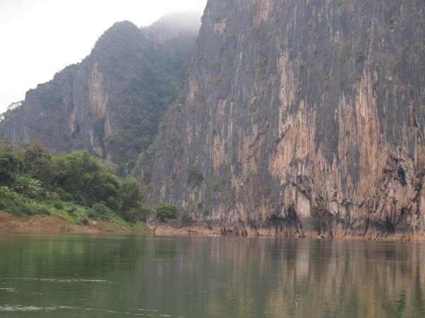 Karst formations around Pak Ou Caves